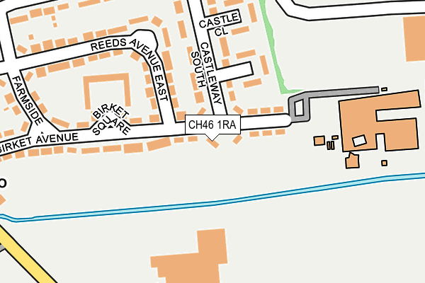 CH46 1RA map - OS OpenMap – Local (Ordnance Survey)