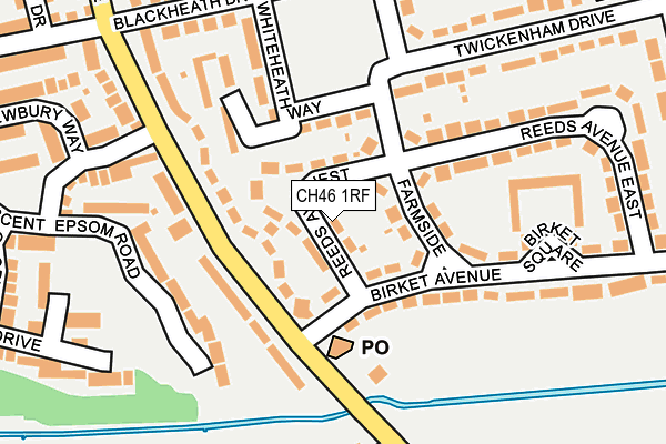 CH46 1RF map - OS OpenMap – Local (Ordnance Survey)