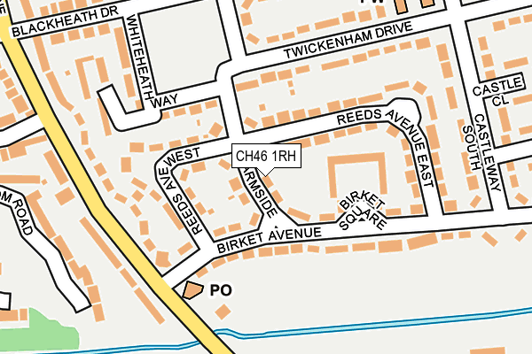 CH46 1RH map - OS OpenMap – Local (Ordnance Survey)