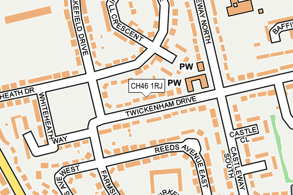 CH46 1RJ map - OS OpenMap – Local (Ordnance Survey)