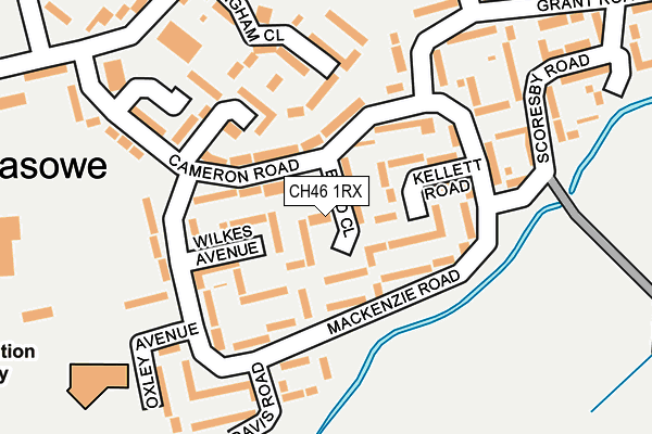 CH46 1RX map - OS OpenMap – Local (Ordnance Survey)