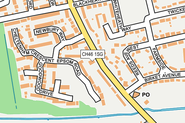 CH46 1SG map - OS OpenMap – Local (Ordnance Survey)