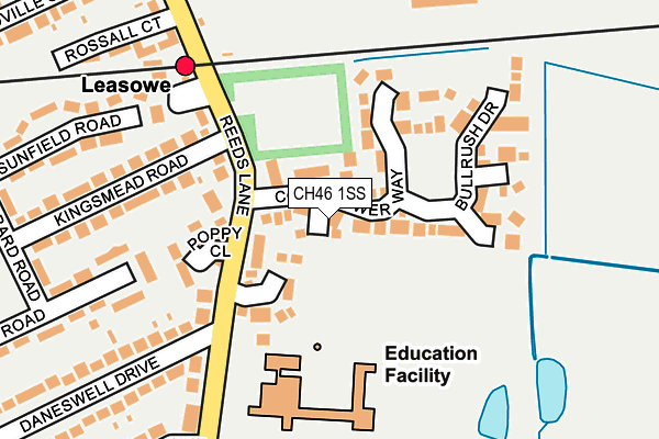 CH46 1SS map - OS OpenMap – Local (Ordnance Survey)