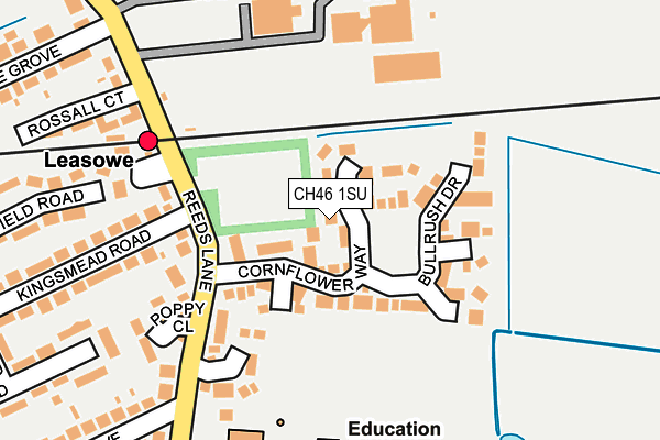 CH46 1SU map - OS OpenMap – Local (Ordnance Survey)