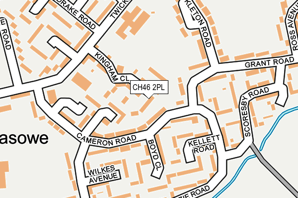 CH46 2PL map - OS OpenMap – Local (Ordnance Survey)