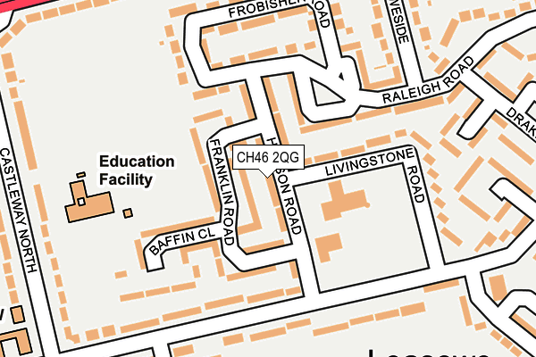 CH46 2QG map - OS OpenMap – Local (Ordnance Survey)