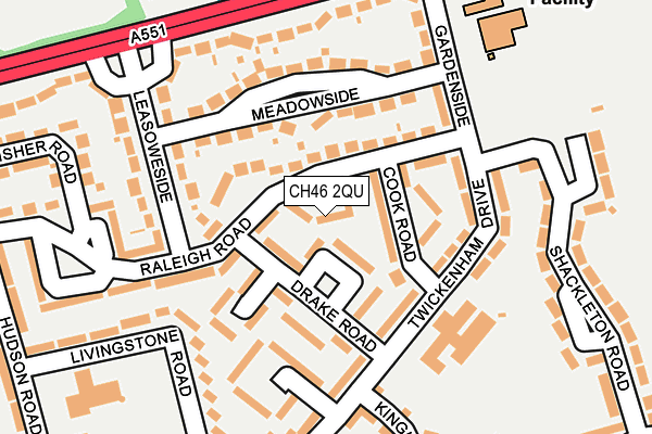 CH46 2QU map - OS OpenMap – Local (Ordnance Survey)