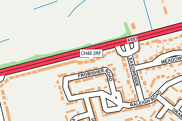 CH46 2RF map - OS OpenMap – Local (Ordnance Survey)