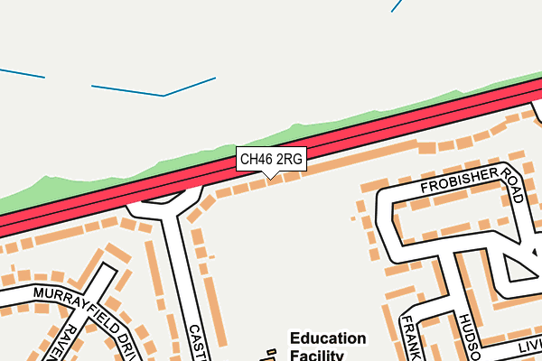 CH46 2RG map - OS OpenMap – Local (Ordnance Survey)