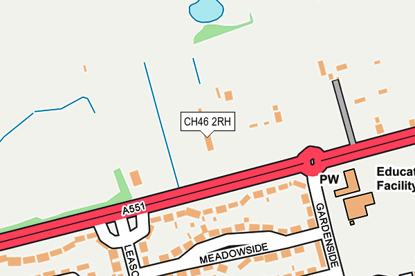 CH46 2RH map - OS OpenMap – Local (Ordnance Survey)