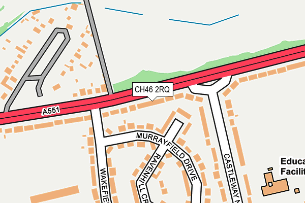 CH46 2RQ map - OS OpenMap – Local (Ordnance Survey)