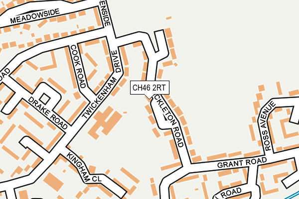 CH46 2RT map - OS OpenMap – Local (Ordnance Survey)