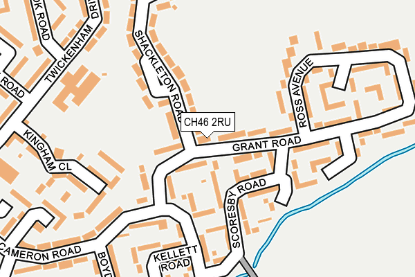 CH46 2RU map - OS OpenMap – Local (Ordnance Survey)