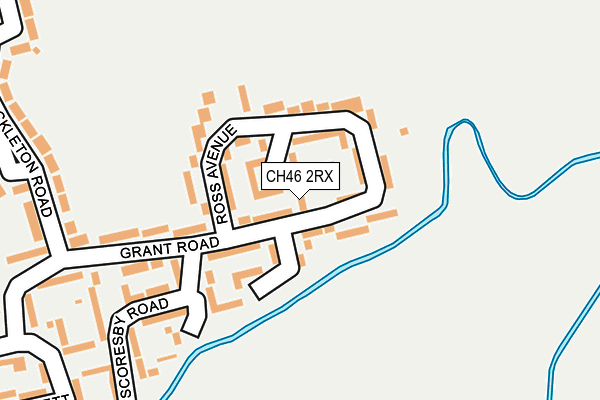 CH46 2RX map - OS OpenMap – Local (Ordnance Survey)