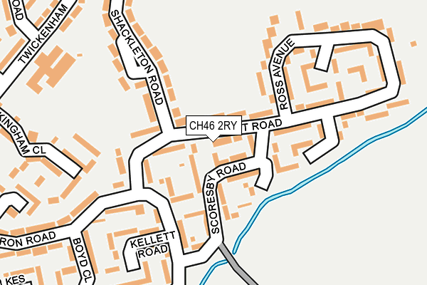 CH46 2RY map - OS OpenMap – Local (Ordnance Survey)