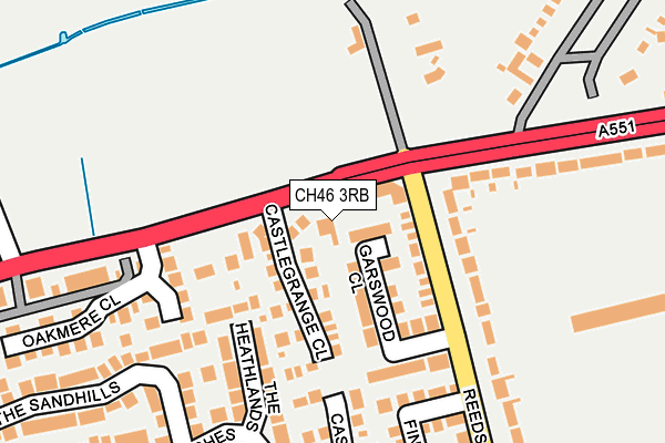 CH46 3RB map - OS OpenMap – Local (Ordnance Survey)