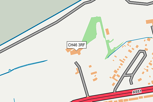 CH46 3RF map - OS OpenMap – Local (Ordnance Survey)