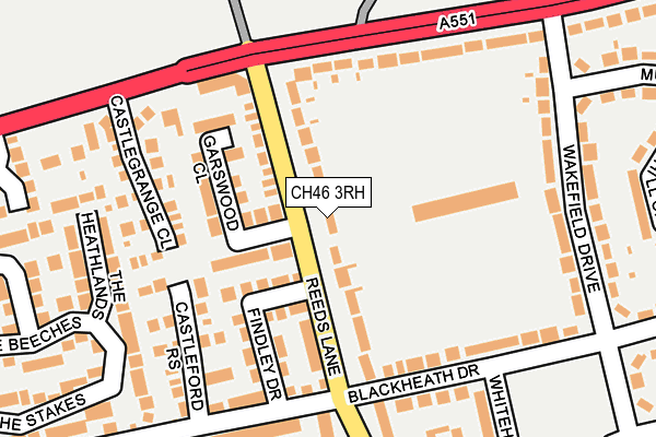 CH46 3RH map - OS OpenMap – Local (Ordnance Survey)