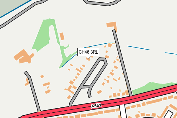 CH46 3RL map - OS OpenMap – Local (Ordnance Survey)