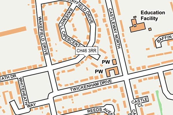 CH46 3RR map - OS OpenMap – Local (Ordnance Survey)