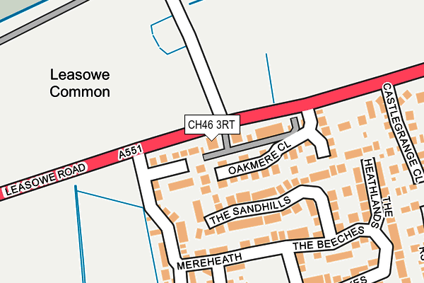 CH46 3RT map - OS OpenMap – Local (Ordnance Survey)