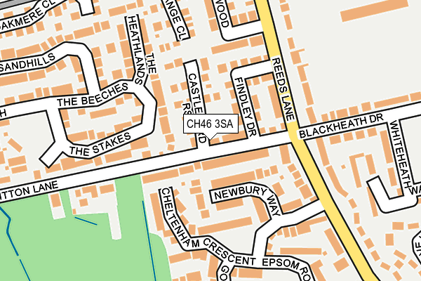 CH46 3SA map - OS OpenMap – Local (Ordnance Survey)