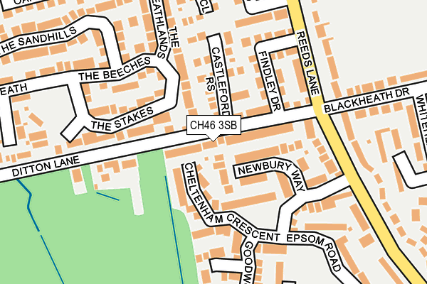 CH46 3SB map - OS OpenMap – Local (Ordnance Survey)