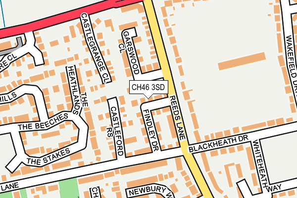 CH46 3SD map - OS OpenMap – Local (Ordnance Survey)