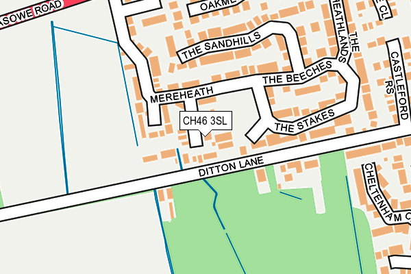 CH46 3SL map - OS OpenMap – Local (Ordnance Survey)