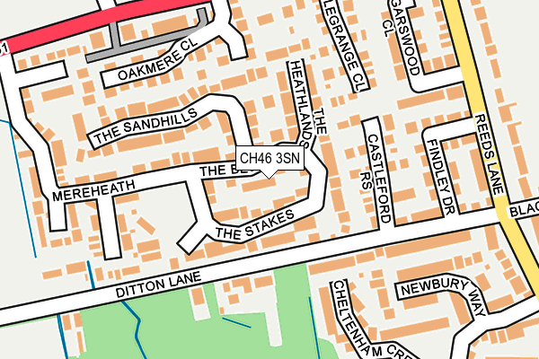 CH46 3SN map - OS OpenMap – Local (Ordnance Survey)