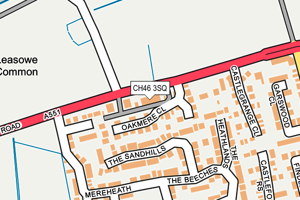 CH46 3SQ map - OS OpenMap – Local (Ordnance Survey)