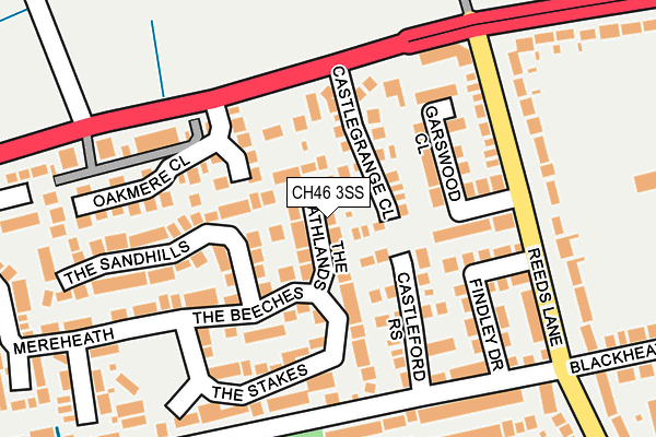 CH46 3SS map - OS OpenMap – Local (Ordnance Survey)