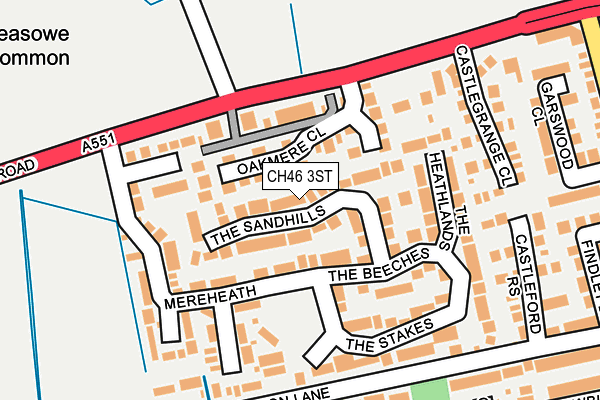 CH46 3ST map - OS OpenMap – Local (Ordnance Survey)