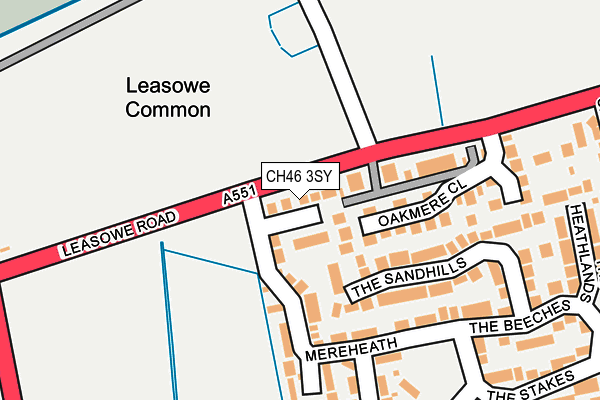 CH46 3SY map - OS OpenMap – Local (Ordnance Survey)