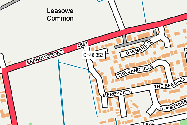 CH46 3SZ map - OS OpenMap – Local (Ordnance Survey)