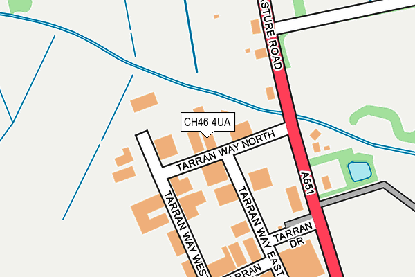 CH46 4UA map - OS OpenMap – Local (Ordnance Survey)