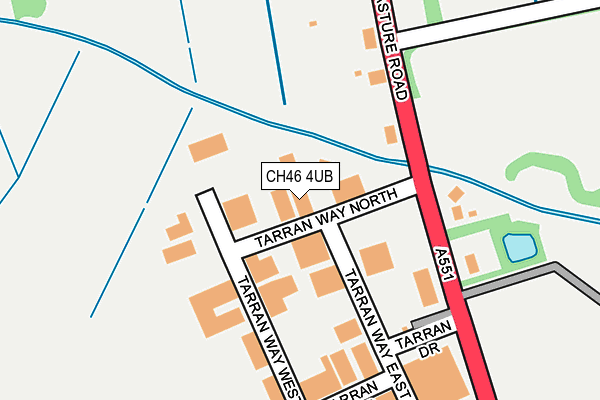 CH46 4UB map - OS OpenMap – Local (Ordnance Survey)