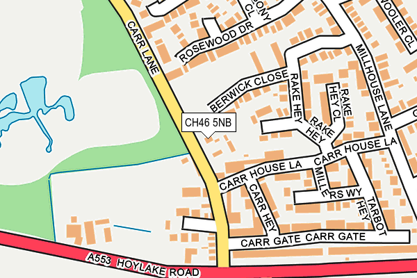 CH46 5NB map - OS OpenMap – Local (Ordnance Survey)