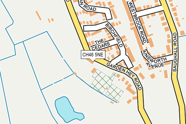 CH46 5NE map - OS OpenMap – Local (Ordnance Survey)