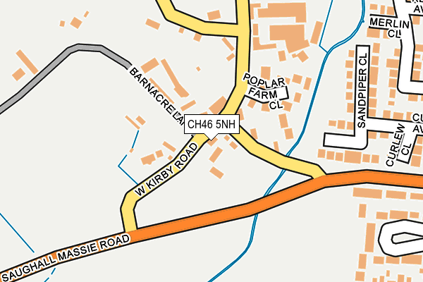 CH46 5NH map - OS OpenMap – Local (Ordnance Survey)