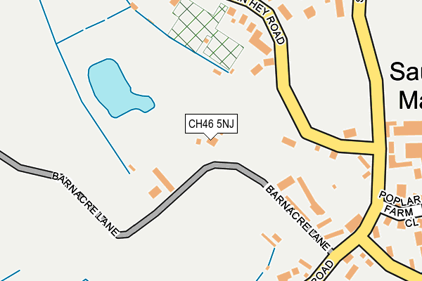 CH46 5NJ map - OS OpenMap – Local (Ordnance Survey)