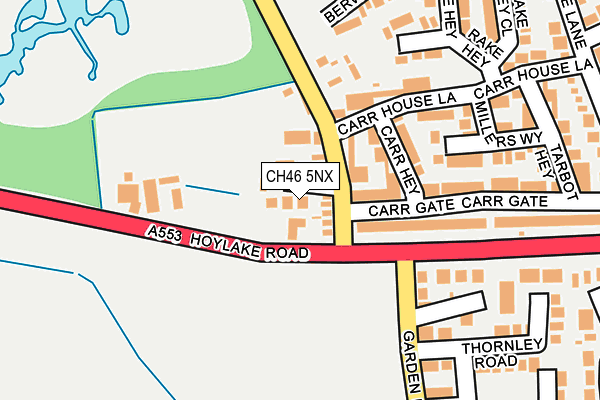 CH46 5NX map - OS OpenMap – Local (Ordnance Survey)