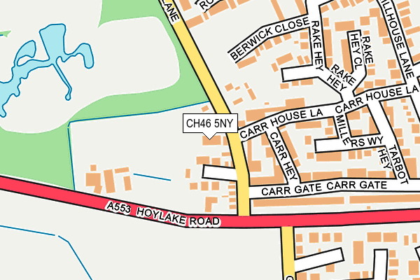 CH46 5NY map - OS OpenMap – Local (Ordnance Survey)