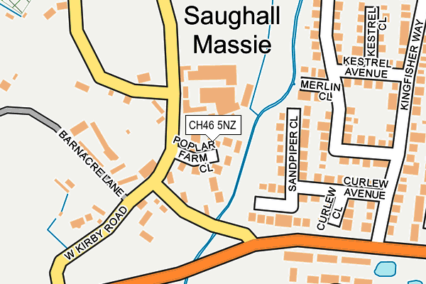 CH46 5NZ map - OS OpenMap – Local (Ordnance Survey)