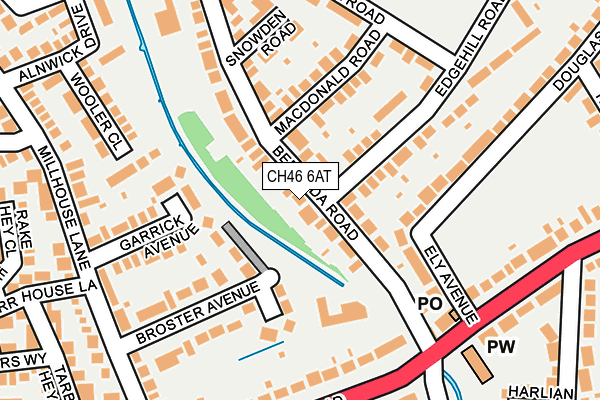 CH46 6AT map - OS OpenMap – Local (Ordnance Survey)