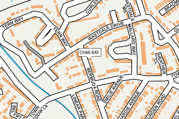 CH46 6AY map - OS OpenMap – Local (Ordnance Survey)