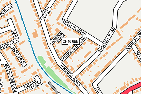 CH46 6BE map - OS OpenMap – Local (Ordnance Survey)