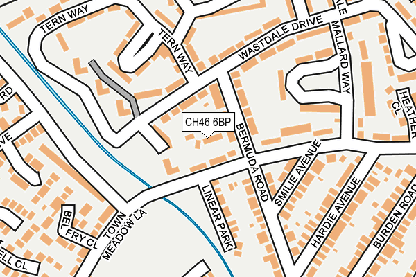 CH46 6BP map - OS OpenMap – Local (Ordnance Survey)