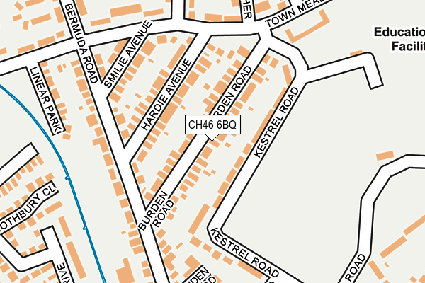 CH46 6BQ map - OS OpenMap – Local (Ordnance Survey)