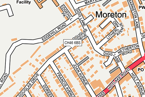 CH46 6BS map - OS OpenMap – Local (Ordnance Survey)